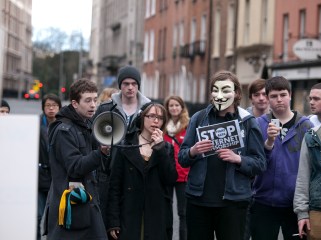 ACTA Protest on the streets of Dublin